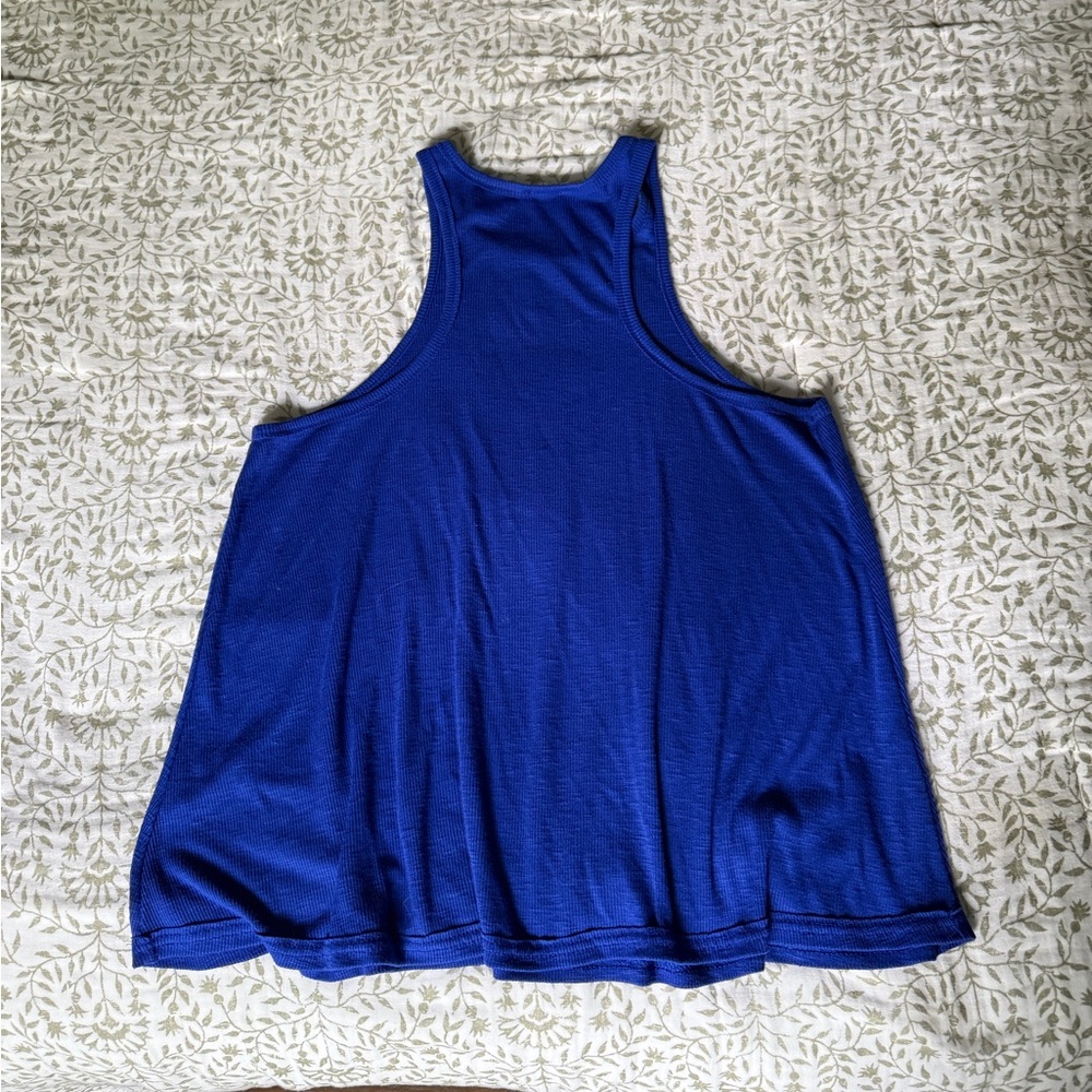 Free People Intimately Long Beach Tank Cobalt Blue size Medium